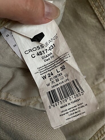 26 Beden camel Renk Cross jean