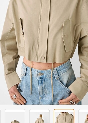 m Beden camel Renk Bershka ceket 