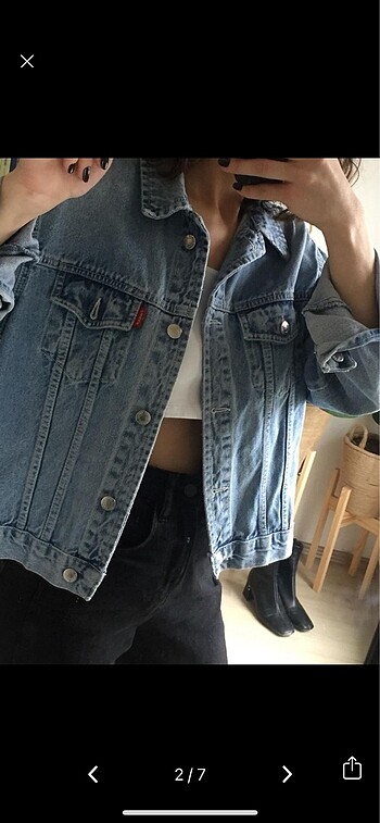s Beden Vintage Kot Ceket