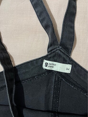 xs Beden Siyah Mini Salopet