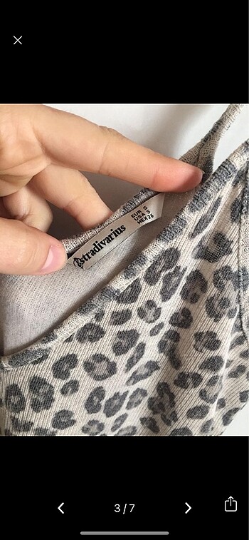 s Beden Stradivarius Leopar Print Midi Elbise