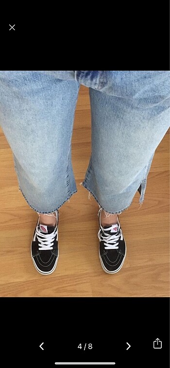 36 Beden mavi Renk Stradivarius Culotte Jeans
