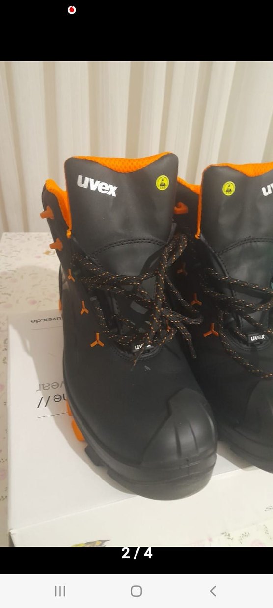 Turuncu Siyah Bağcıklı Erkek Street Style Bot - Görsel 2