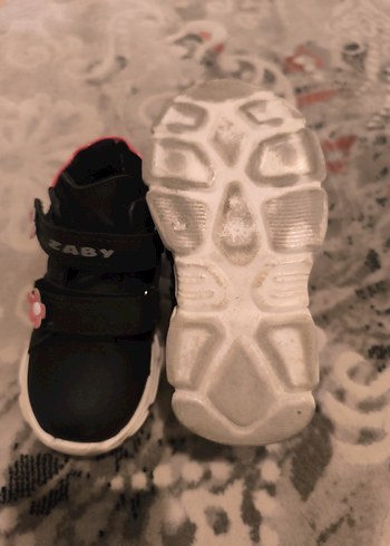 Kız Çocuk Siyah-Pembe Çiçekli bot - Görsel 5