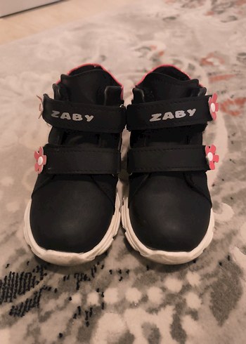 Kız Çocuk Siyah-Pembe Çiçekli bot - Görsel 4