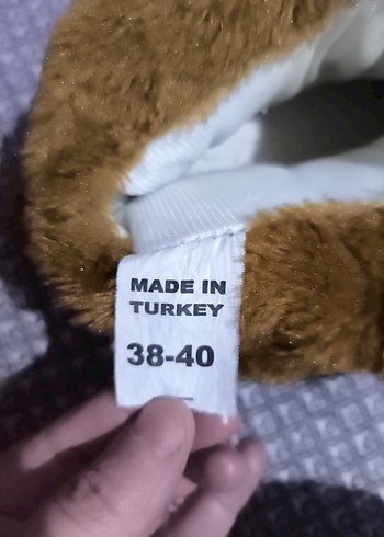 Unisex Kahverengi Peluş Köpek Figürlü Sıcak Panduf - Görsel 5