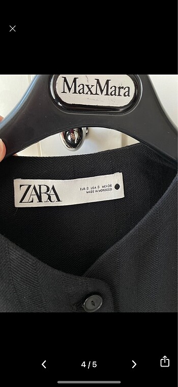 s Beden siyah Renk Zara yelek
