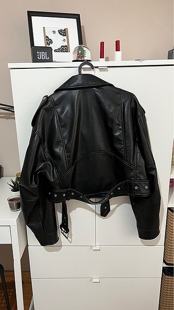m Beden Zara Crop Deri Ceket