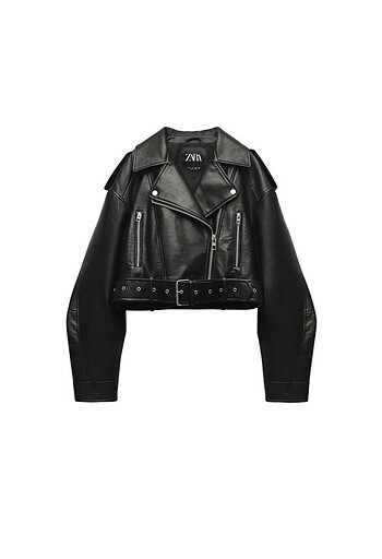 Zara Crop Deri Ceket