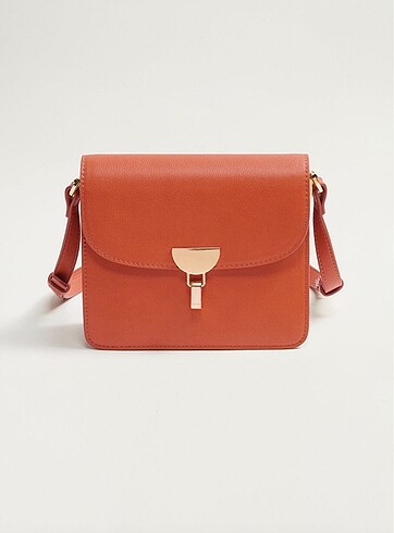 Mango Rust Brown Düz Askılı Çanta