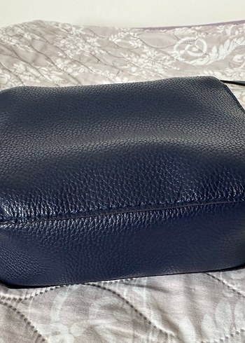 #koton Fermuarlı Mavi Deri Kadın Çanta - Görsel 4