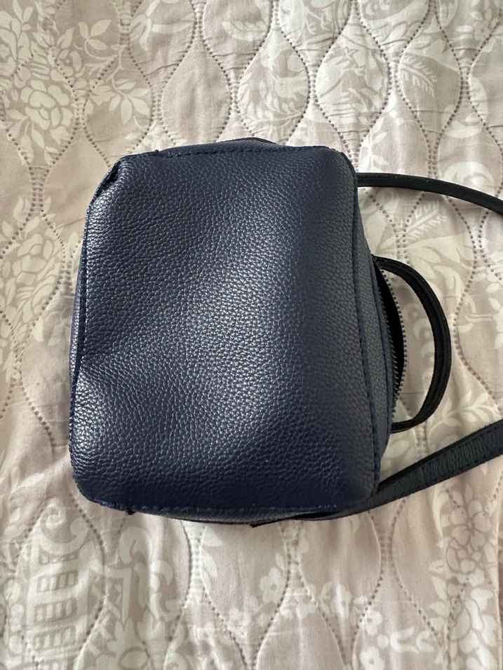 #koton Fermuarlı Mavi Deri Kadın Çanta - Görsel 2