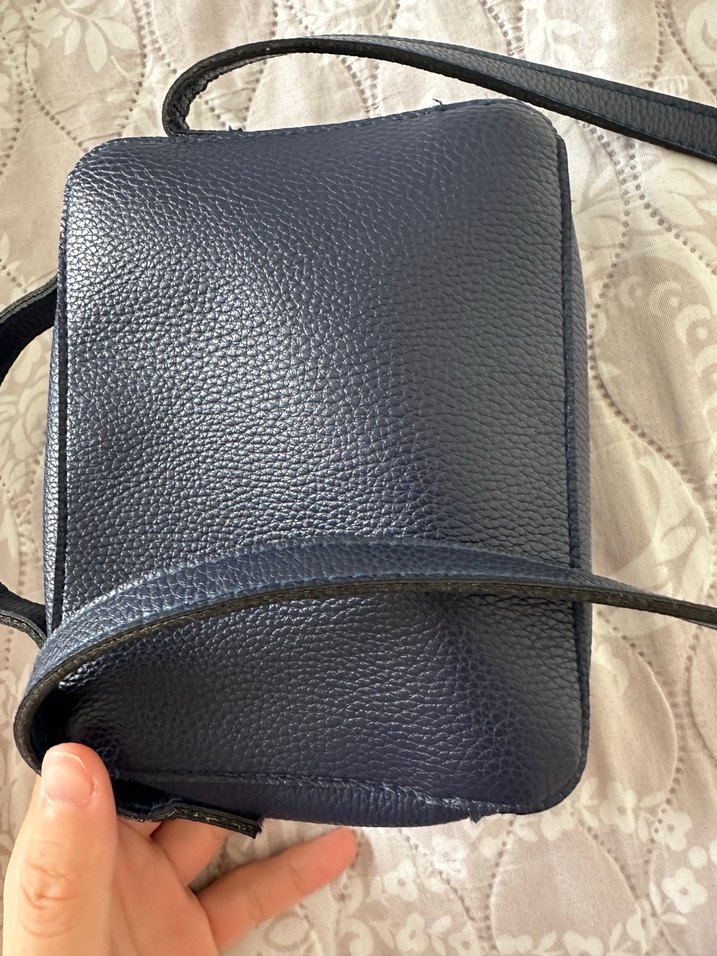 #koton Fermuarlı Mavi Deri Kadın Çanta - Görsel 3