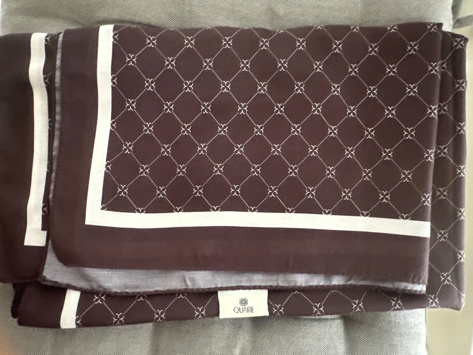 Kahverengi  desenli Kadın şal - Görsel 2