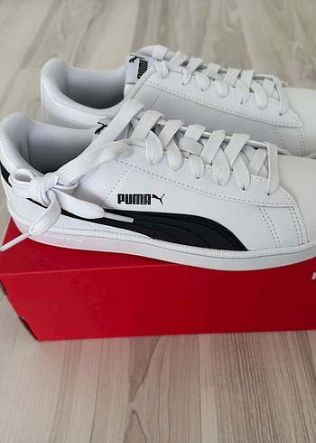 Beyaz Siyah Puma Spor Ayakkabı - Görsel 3