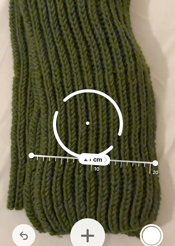 Kadın Örgü Haki Şal - Görsel 2