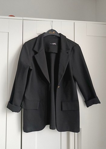 Zara Sikligin Simgesi Siyah Tek Dugmeli Blazer Ceket