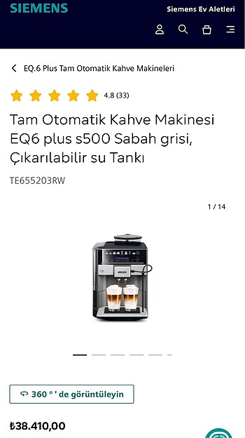 #siemens #tamotomatikkahvemakinesi