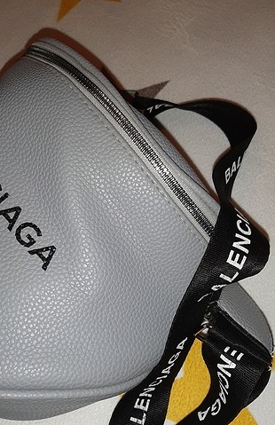 Balenciaga balenciaga gri bel cantasi -capraz çanta