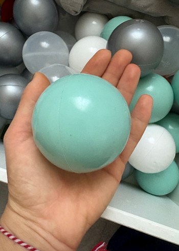 Turkuaz Gri Plastik Oyun Topları - Görsel 2