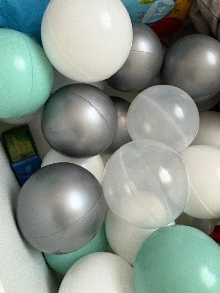 Turkuaz Gri Plastik Oyun Topları - Görsel 3