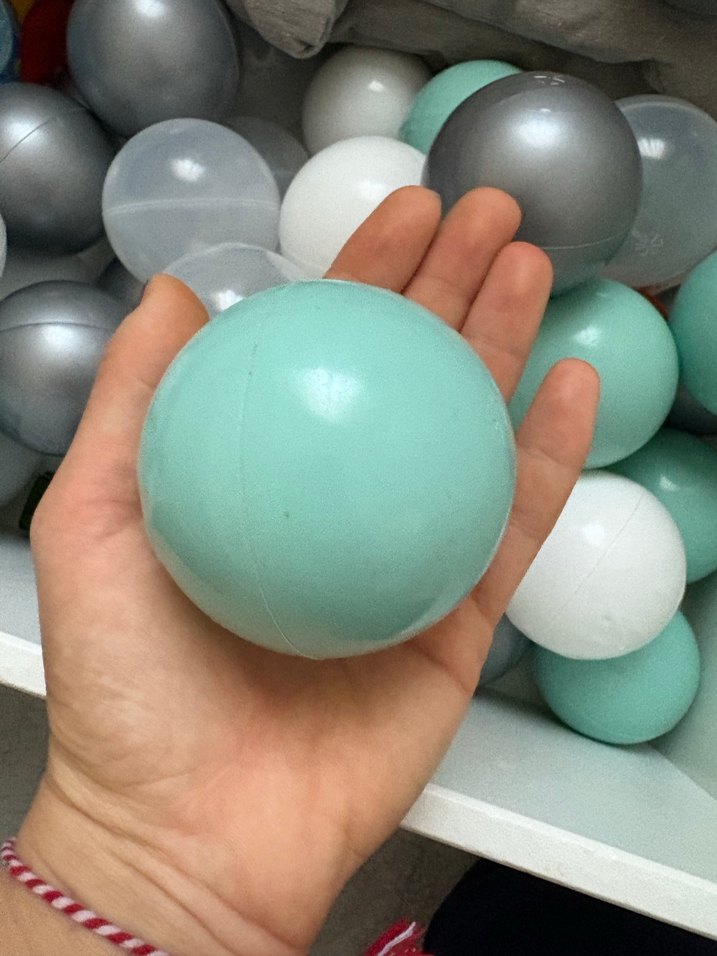 Turkuaz Gri Plastik Oyun Topları - Görsel 2