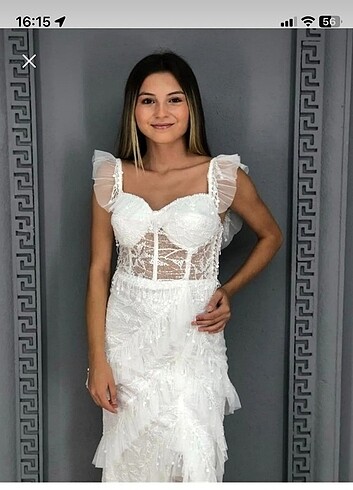 38 Beden Şık nikah elbisesi 