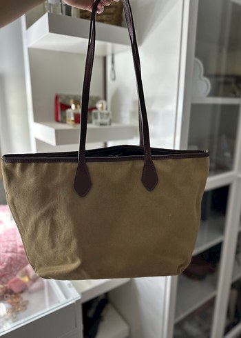 Zara Bej Süet Fermuarlı Kadın Çanta
