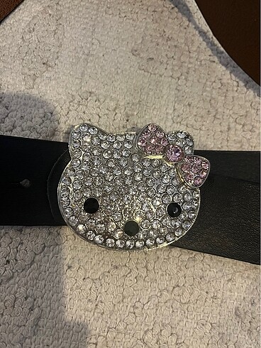 Hello kitty taşlı kemer