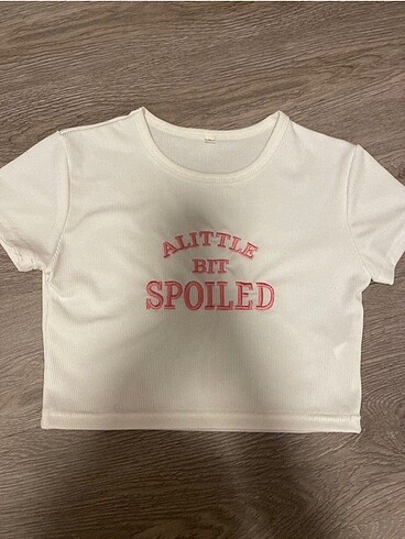 A little bit spoiled crop top