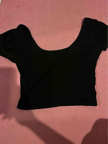 Bershka Balerin yaka crop üst