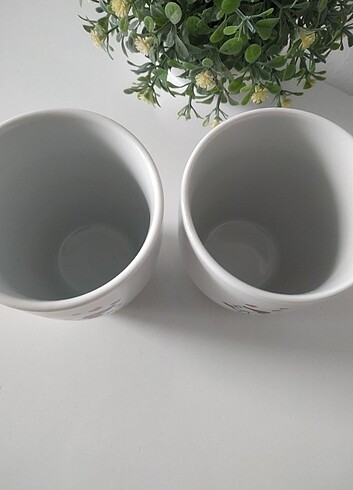 Kütahya Porselen İkili kupa bardağı 