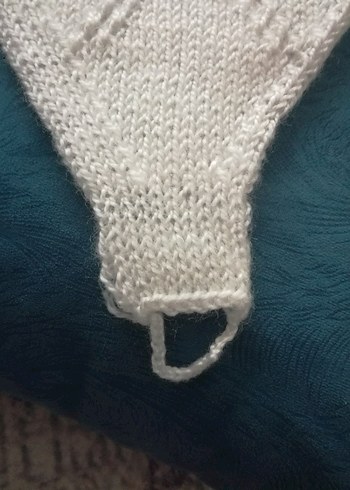 Beyaz Örgü banyo lif - Görsel 3