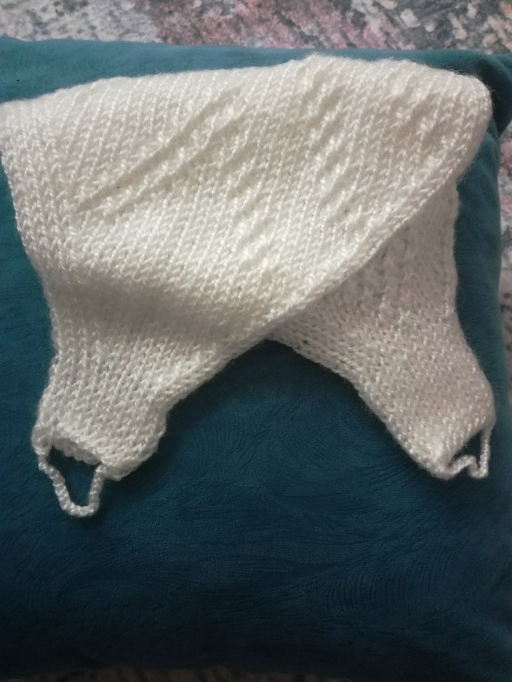 Beyaz Örgü banyo lif - Görsel 2