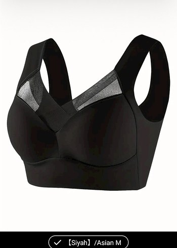 Siyah Günlük Sporcu Sütyeni - Görsel 4