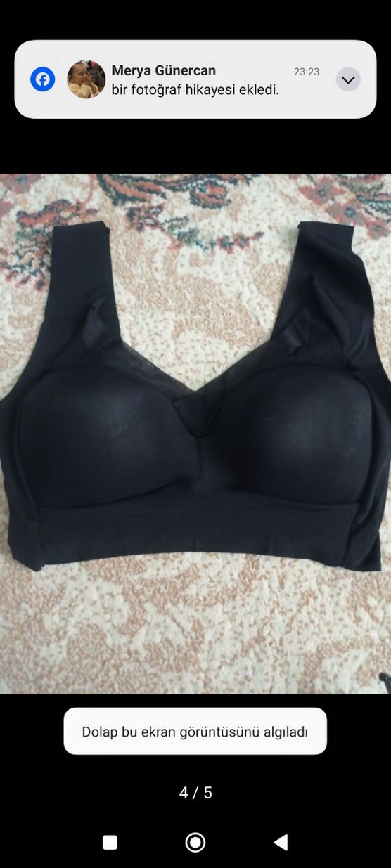 Siyah Günlük Sporcu Sütyeni - Görsel 2