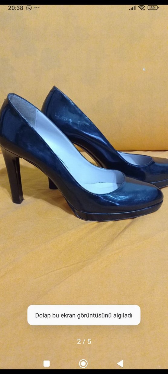 İnci Rugan Topuklu Ayakkabı - Görsel 2