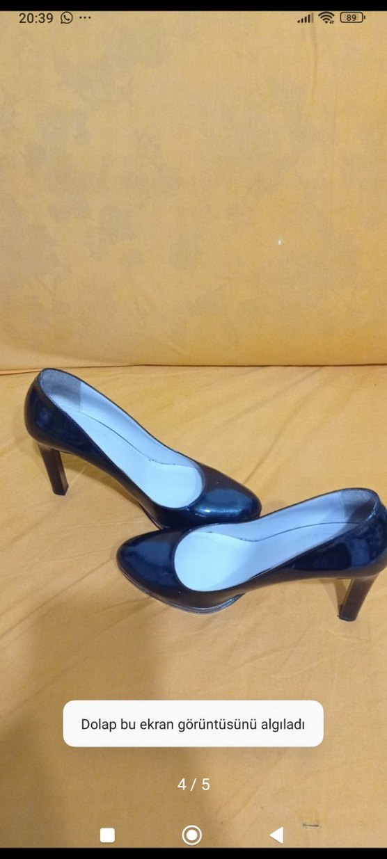 İnci Rugan Topuklu Ayakkabı - Görsel 4