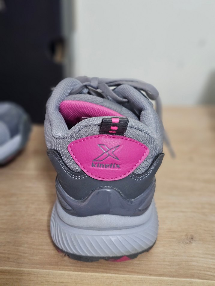 Kadın Gri Bağcıklı Spor Ayakkabı - Görsel 4