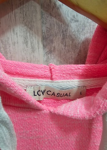 Pembe Kapüşonlu Kadın Sweatshirt - Görsel 2