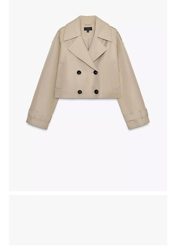 Zara Camel Renkli Regular Fit Midi Trençkot