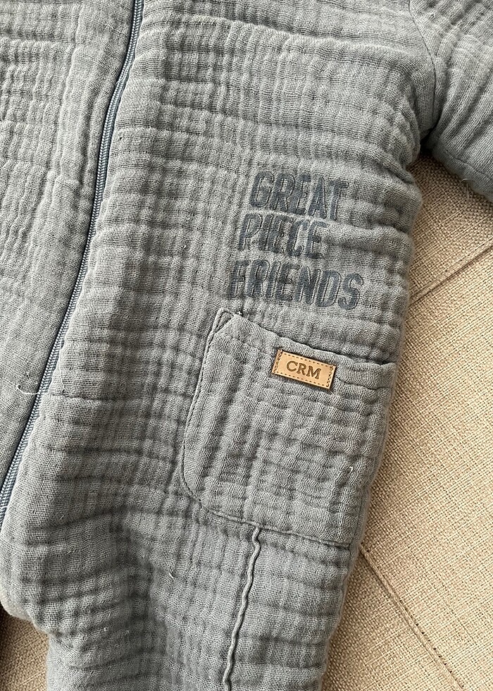 Caramell içi polarlı astronot tulum - Görsel 2