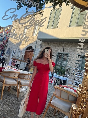 xs Beden Zara kırmızı elbise