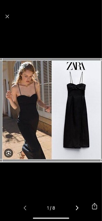 Zara Siyah zara orijinal elbise