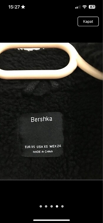 xs Beden siyah Renk Bershka orijinal biker