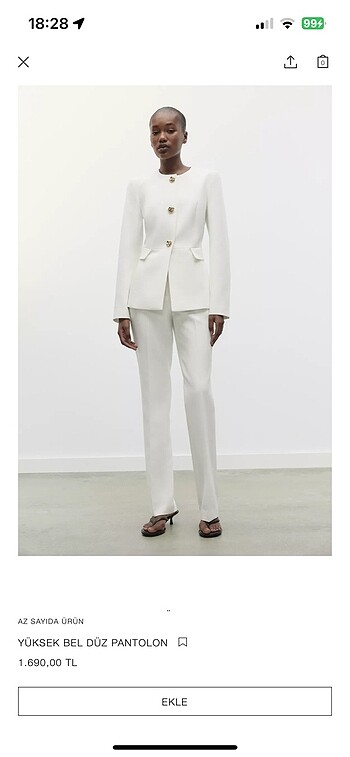 Zara beya pantalon etiketli