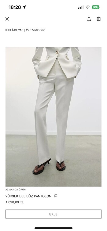 Zara Zara beya pantalon etiketli