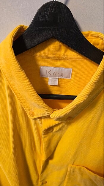 Sarı kadife gömlek - Görsel 2