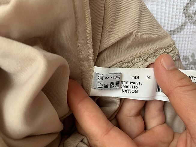 Roman marka payetli şık bluz - Görsel 6