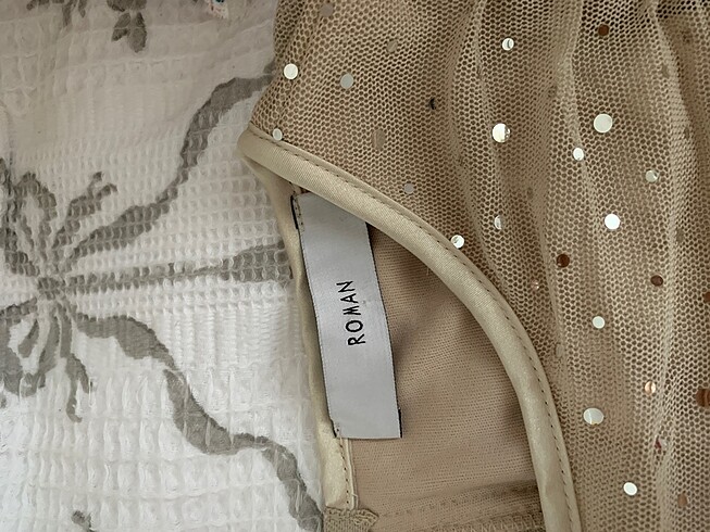 Roman marka payetli şık bluz - Görsel 5